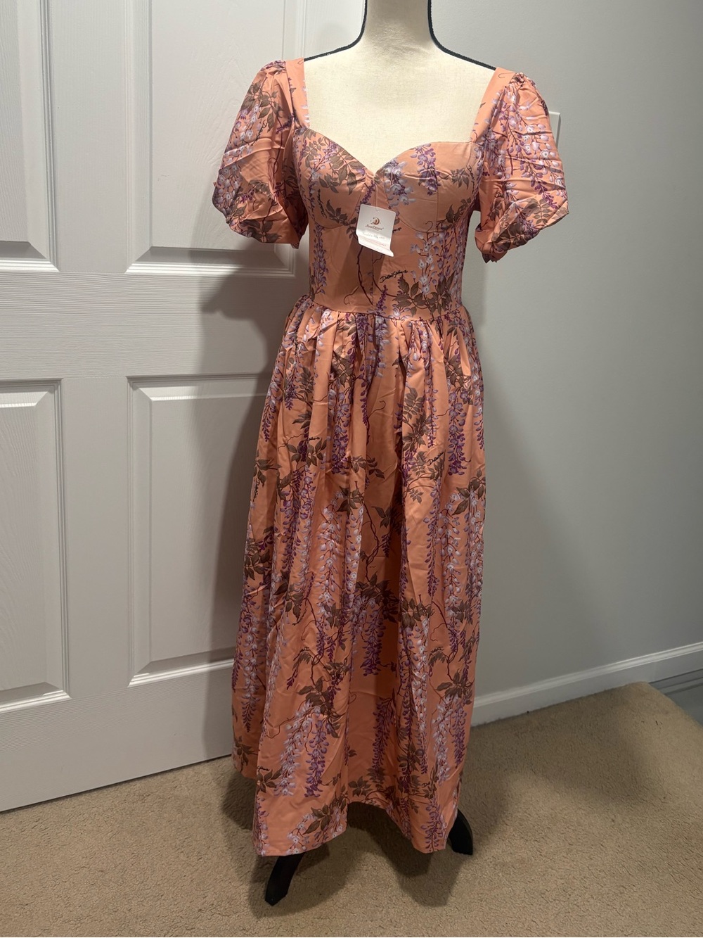 Spring Summer Floral Flowy Maxi Dress - Picture 2 of 6